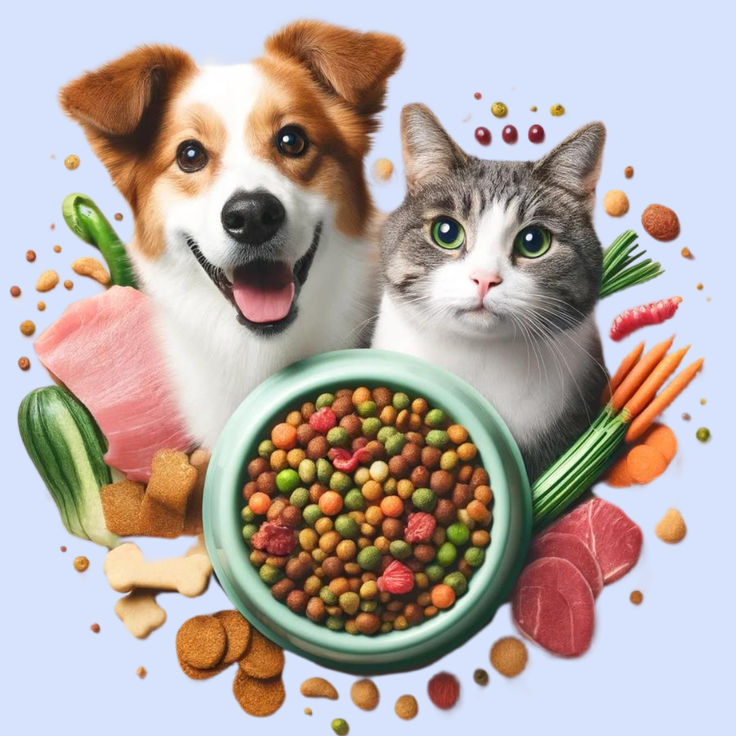 مزایای غذای خشک برای سگ و گربه